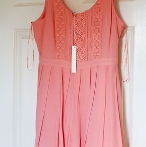 LC Laura Conrad Coral Dress NWT Adorable!